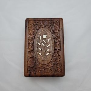 *Vintage* 1960's Indian Sheesham Wood Trinket Box